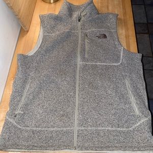 Men’s North Face Fleece Vest Gray Size XL